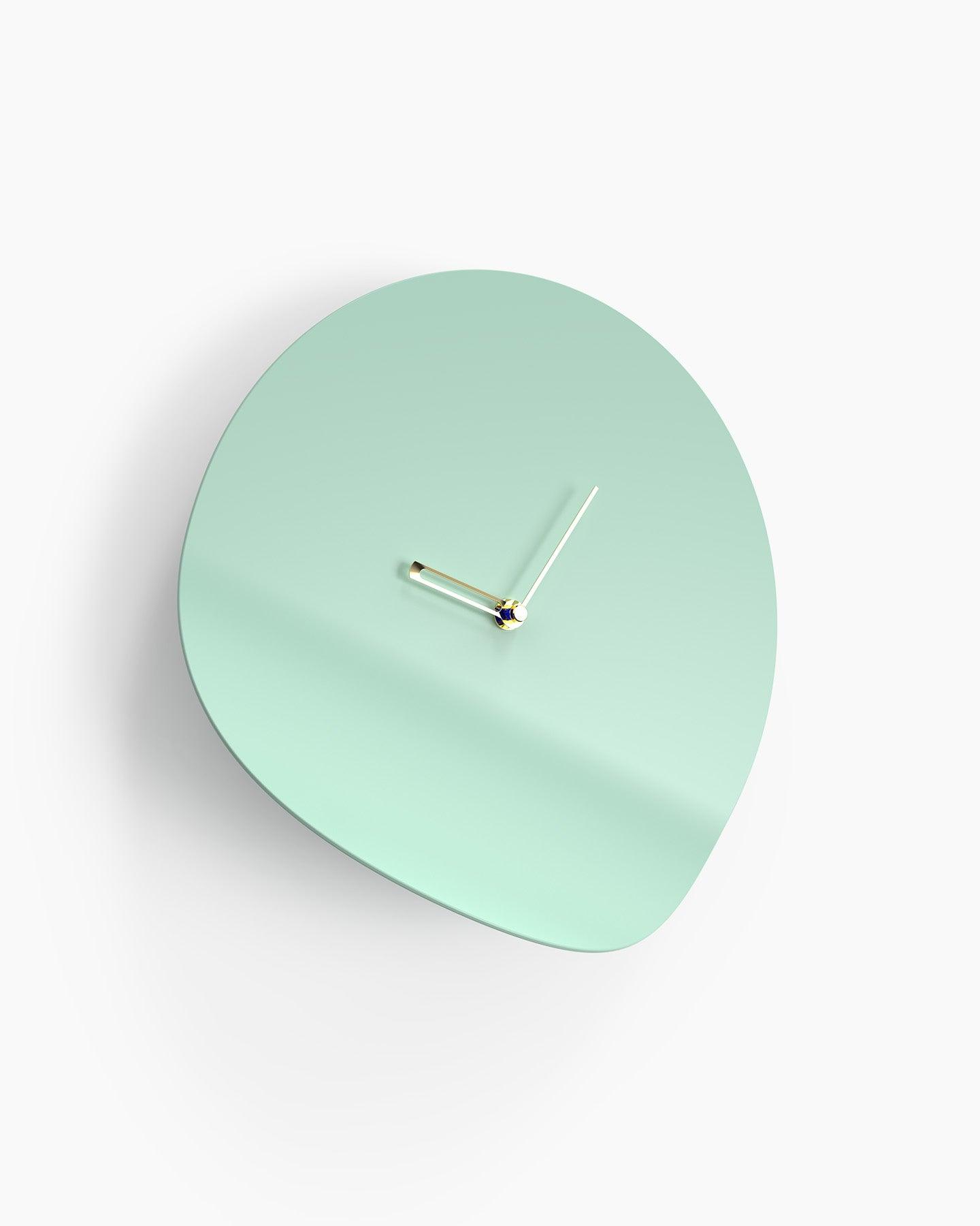 Curved Corner Wall Clock for Home Display