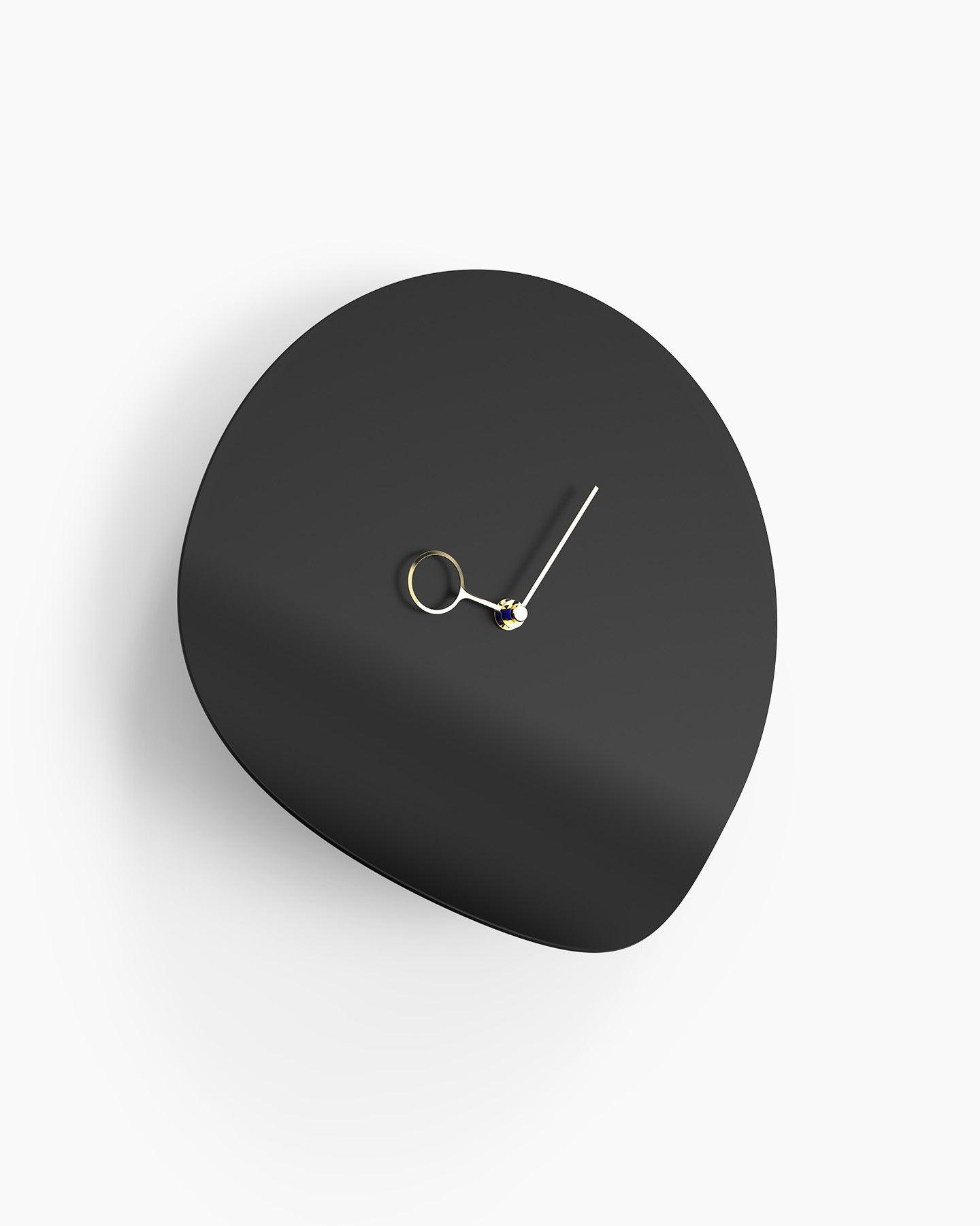 Curved Corner Wall Clock for Home Display