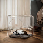 Modern Transparent Cat House of Plastic