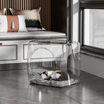 Modern Transparent Cat House of Plastic