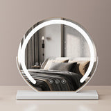 Round LED Vanity Mirror - 3 Light Modes with Touch Dimming