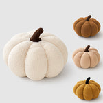 Pumpkin Cushion - Teddy Fleece Decorative Pillow with PP Cotton