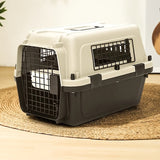Pet Carrier Crate with Full Metal Mesh