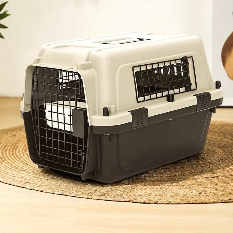 Pet Carrier Crate with Full Metal Mesh