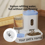 Automatic Pet Food and Water Dispenser Without Batteries