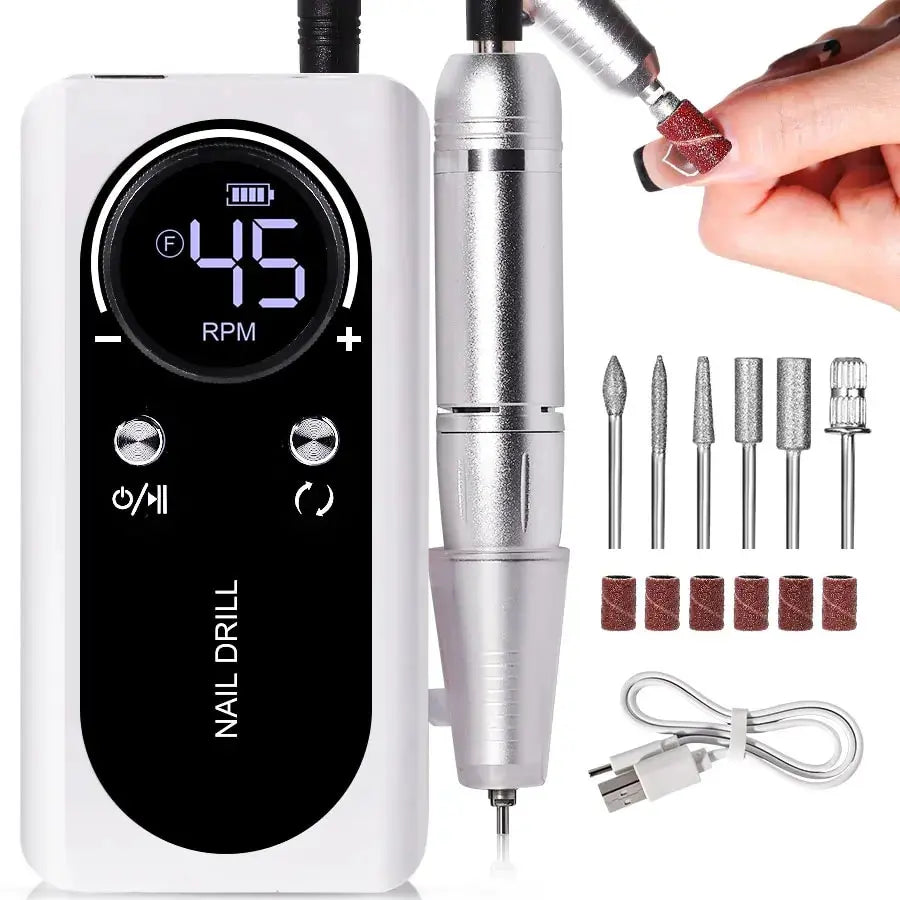 45000 RPM Rechargeable Electric Nail Drill