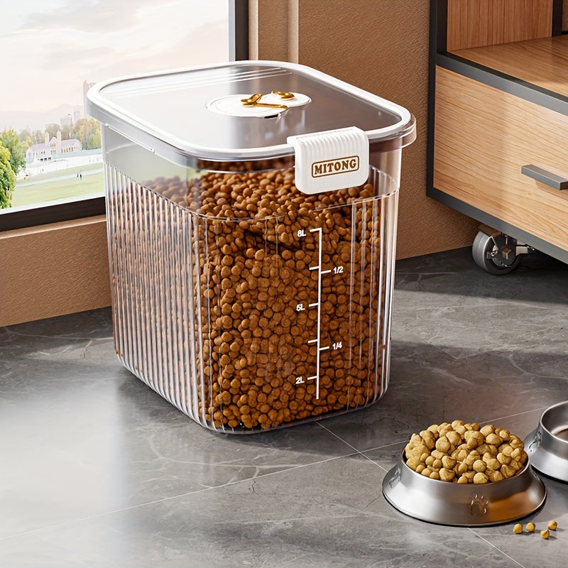 Rectangular Airtight Pet Food Storage Container