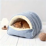 Warm Foldable Cat Cave for Small Cats and Kittens