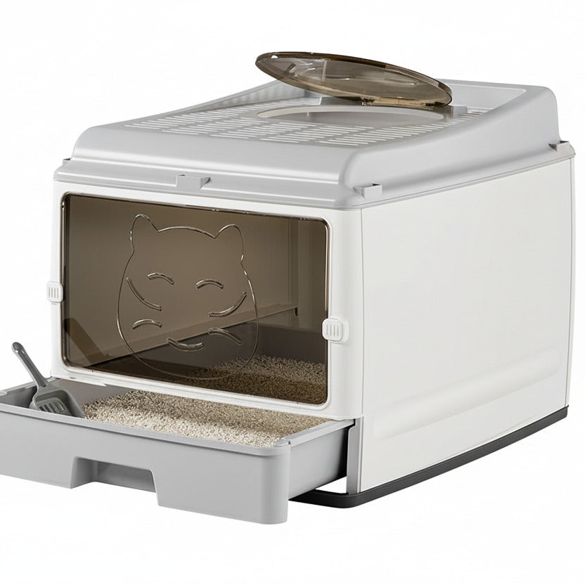 Extra Grote Enclosed Litter Box with Ventilation and Odour Bags