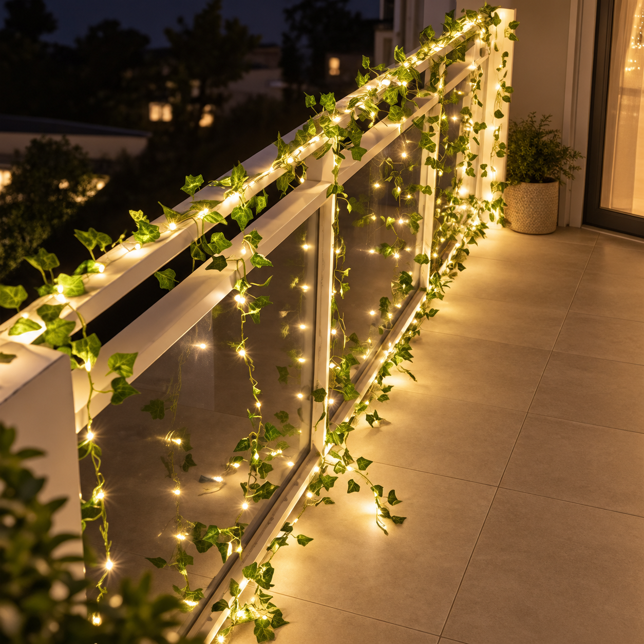 Ivy LED Light Garland - Warm White Battery Powered