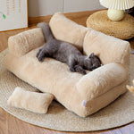 Gray Cat Sofa of Polyester with Removable Filling