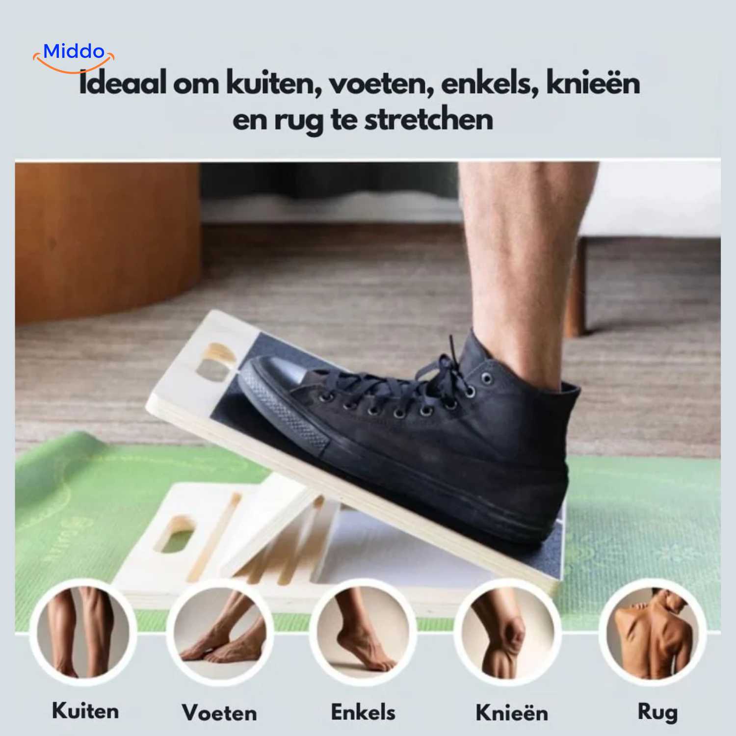 Adjustable Non-Slip Stretch Board for Everyday Home Workouts