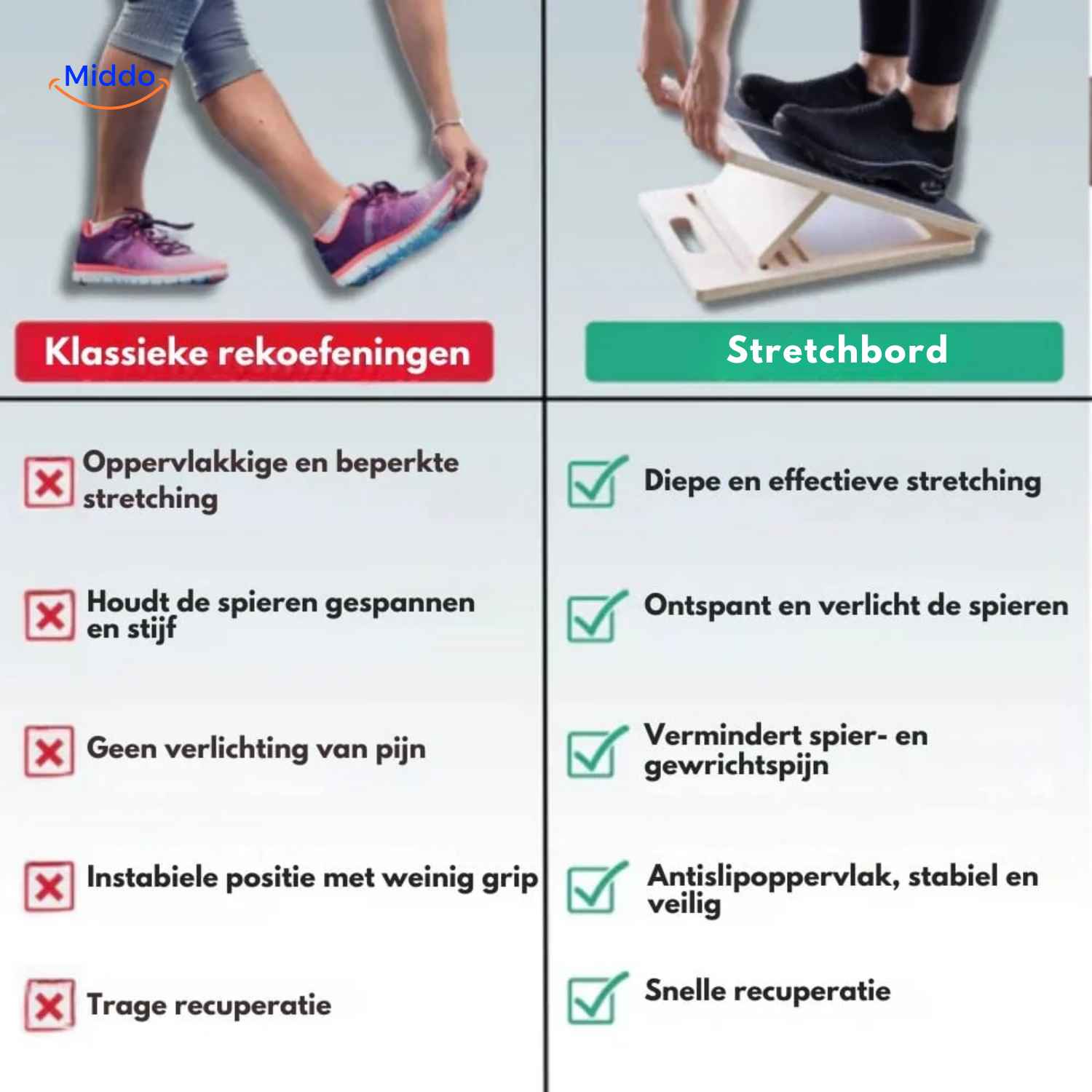 Adjustable Non-Slip Stretch Board for Everyday Home Workouts