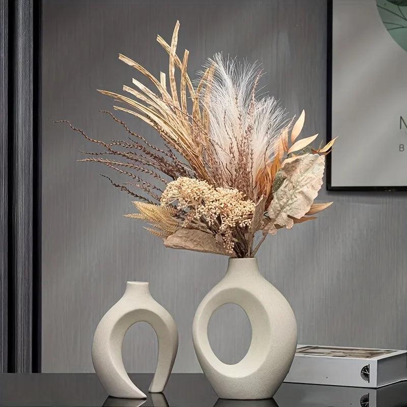 Ceramic Flower Vase - Minimalist Design for Modern Home Display
