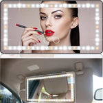 Portable LED Car Makeup Mirror for Travel