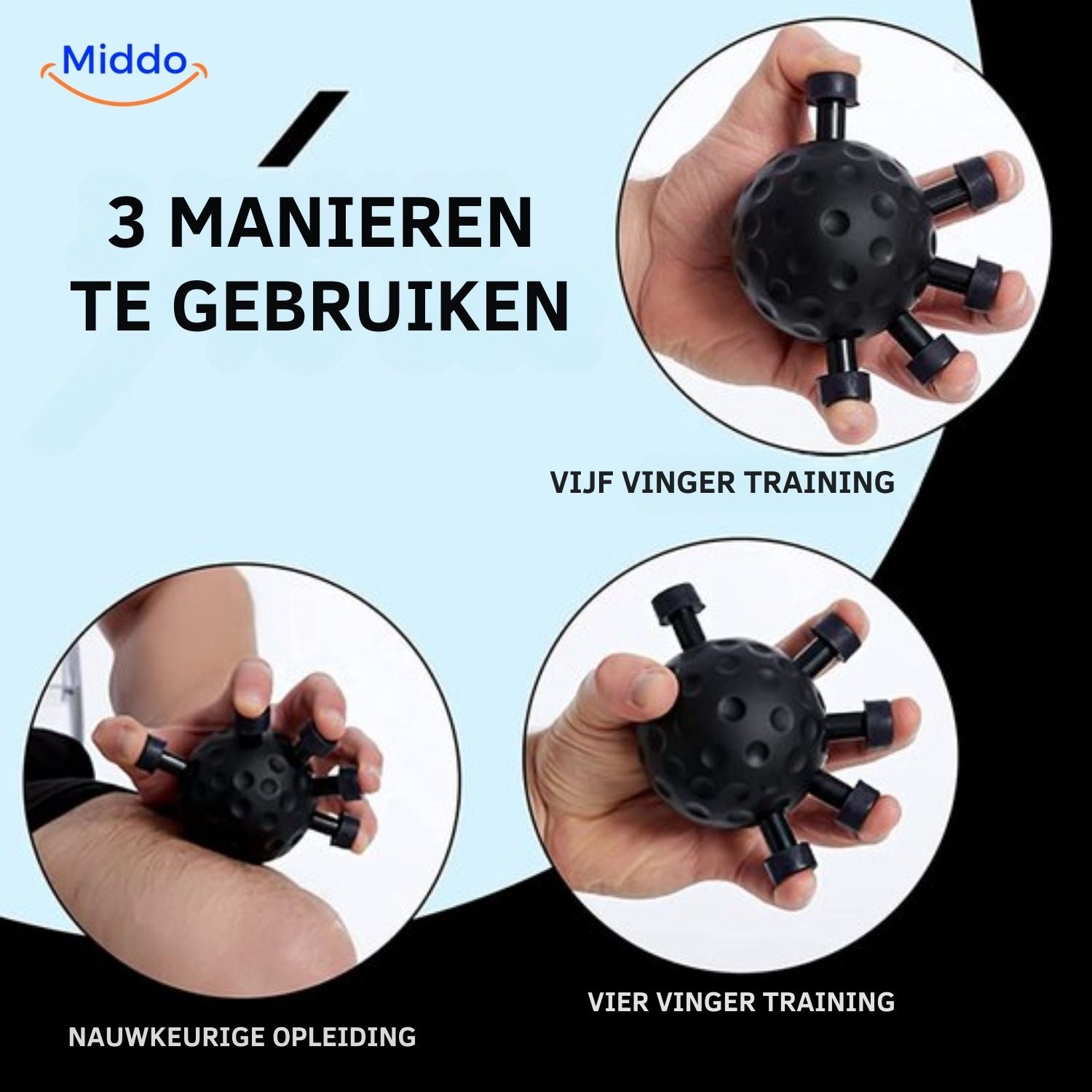 Hand and Finger Grip Trainer for Stress Relief