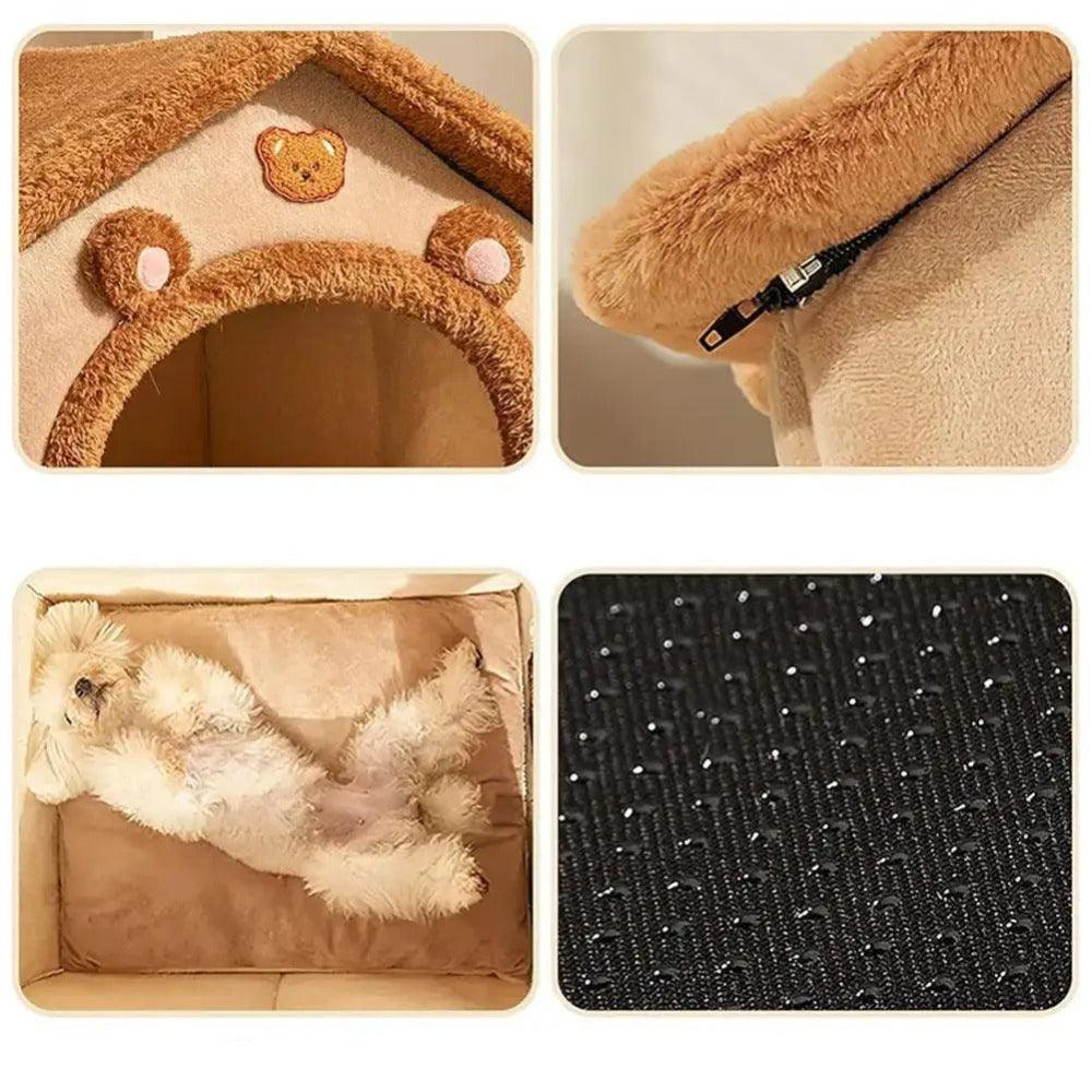 Cozy Washable Pet House for Cats and Small Dogs