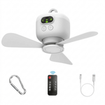 Rechargeable Hanging Camping Fan With Night Light