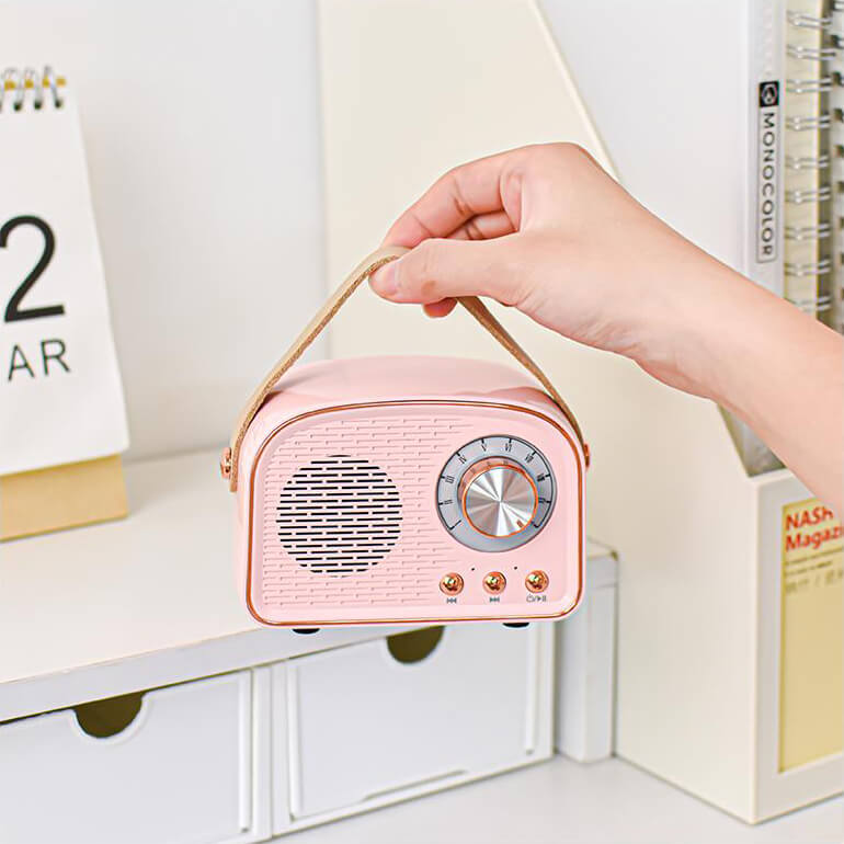 Portable Retro Bluetooth Speaker for Everyday Listening and Travel