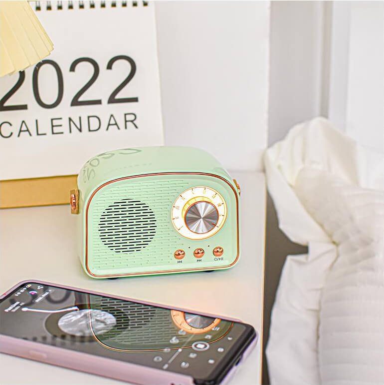 Portable Retro Bluetooth Speaker for Everyday Listening and Travel