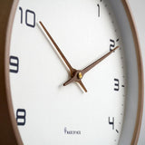 Wooden Wall Clock - Scandinavian Minimalist Design 12 Inches