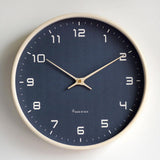 Wooden Wall Clock - Scandinavian Minimalist Design 12 Inches