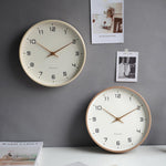 Wooden Wall Clock - Scandinavian Minimalist Design 12 Inches