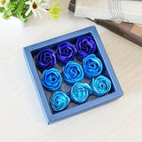 Rose Soap Flower Gift Set - 9 Flowers in Gift Box