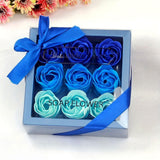 Rose Soap Flower Gift Set - 9 Flowers in Gift Box