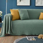Knitted Sofa Throw Blanket - Cotton Polyester Extra Large Blanket