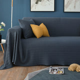 Knitted Sofa Throw Blanket - Cotton Polyester Extra Large Blanket