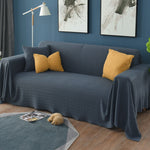Knitted Sofa Throw Blanket - Cotton Polyester Extra Large Blanket