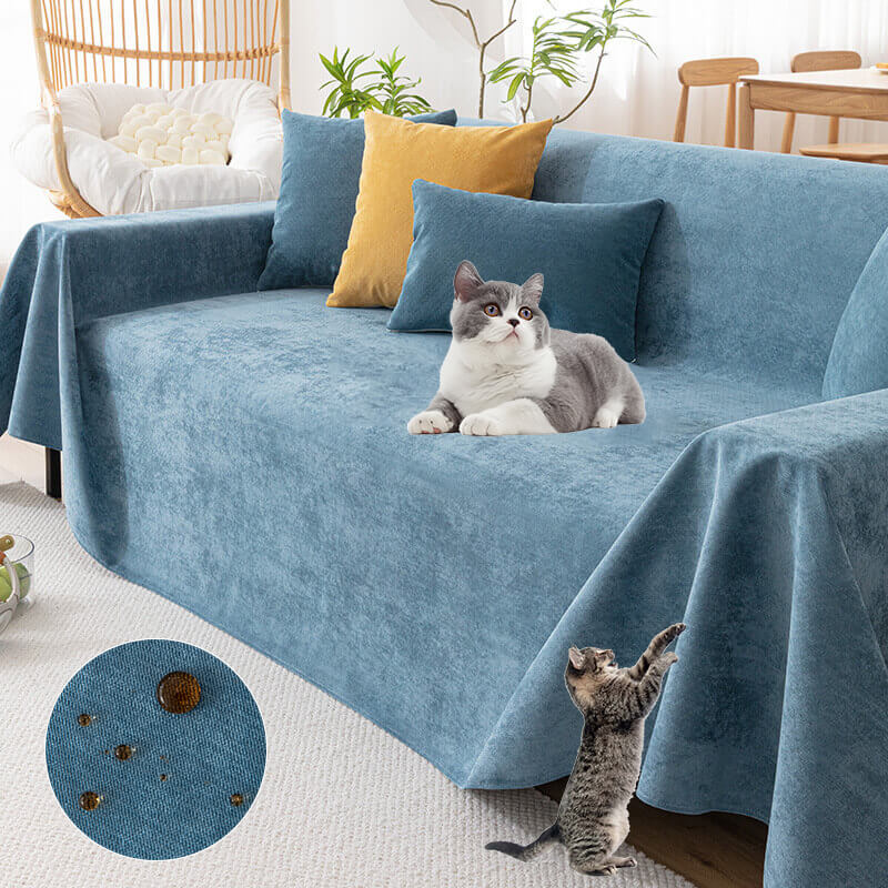 Waterproof Chenille Sofa Throw - Non-Slip Furniture Protector