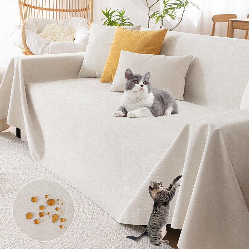 Waterproof Chenille Sofa Throw - Non-Slip Furniture Protector