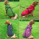 Waterproof Dog Jacket With Integrated Harness