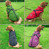 Waterproof Dog Jacket With Integrated Harness
